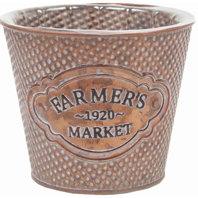 Pot de fleurs "Farmers Market" couleur cuivre
