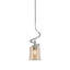Suspension Sadea Stem Mini présentée en finition nickel brossé avec verre opale blanc de 13,3 cm (5,25 po).-1443633683