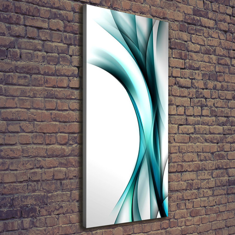 Waves Abstraction - Wrapped Canvas Print