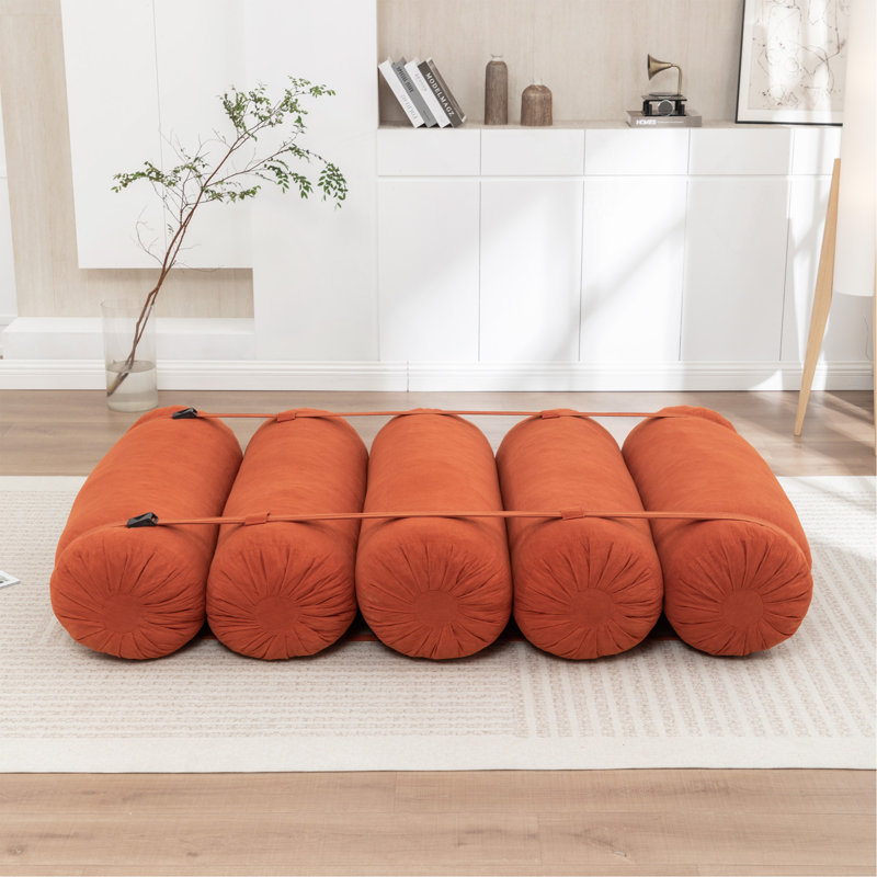 Canapé de plancher réglable, canapé paresseux en velours côtelé avec sangles réglables pour des configurations polyvalentes, fauteuil de loisirs multi-personnes