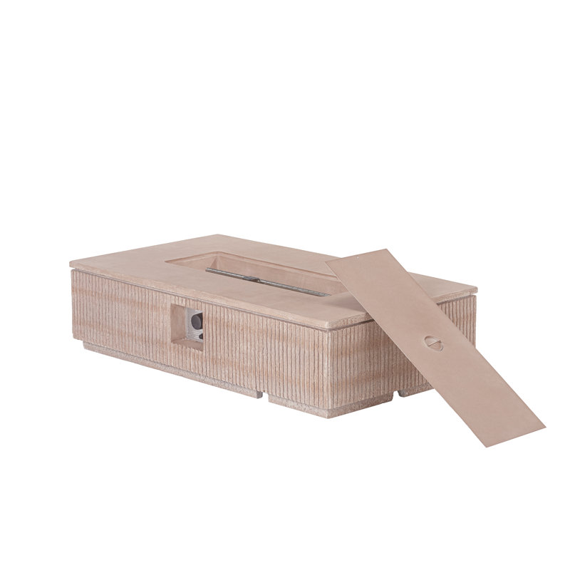 Foyer d'extérieur 48,2 po rectangulaire 50 000 BTU avec support de réservoir  