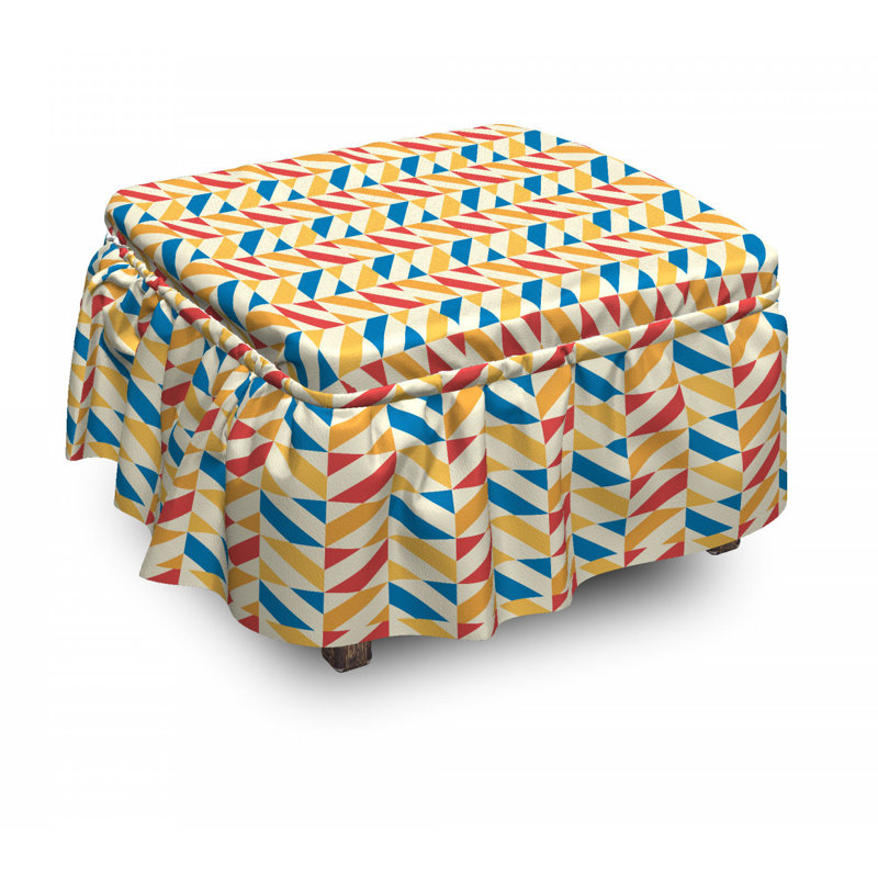 Box Cushion Ottoman Slipcover