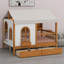 Lit maison avec grands tiroirs-1340943141
