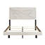 Lit double contemporain en chêne gris poussiéreux, complet pour la mise à jour de la taille de la chambre avec finition chêne