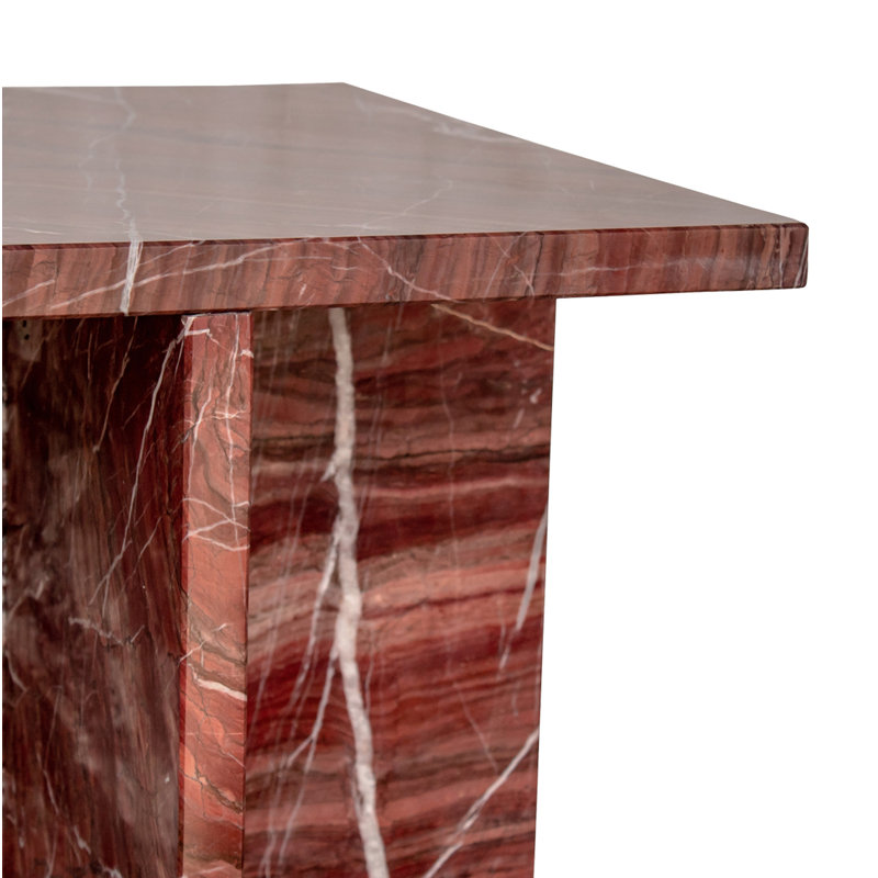 Blair Marble End Table, Red Marble