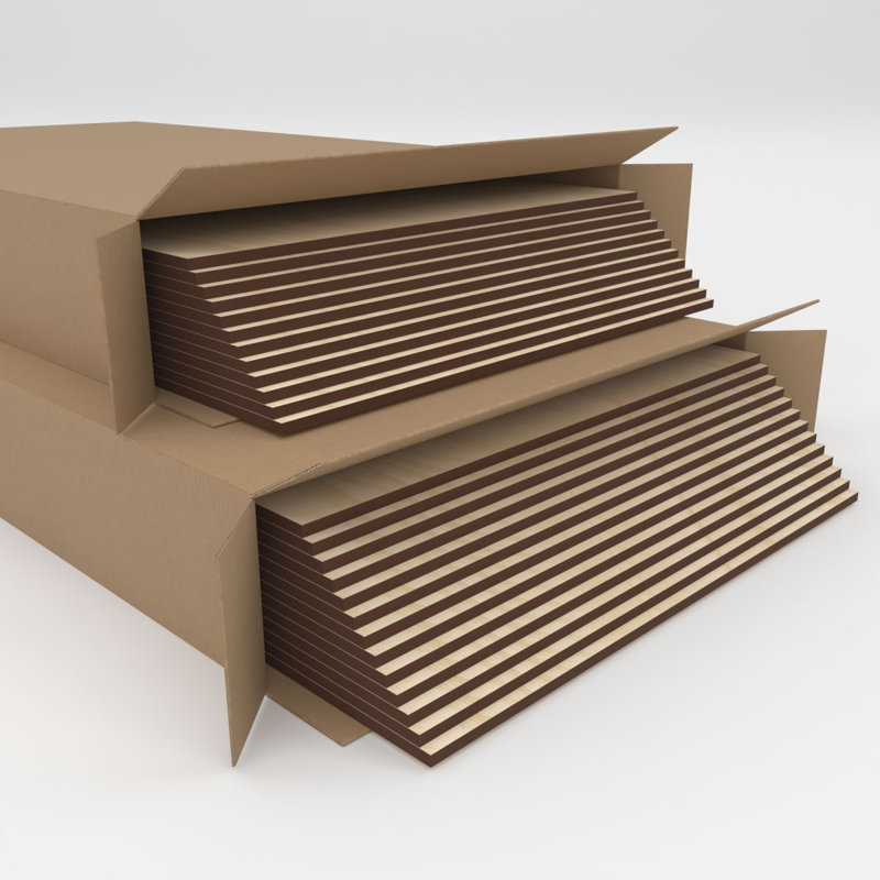 Planches en bois, Bouleau, H 23,75 po x l 23,75 po x P 0,38 po