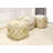 Grand Canyon Cotton Pouf, Gold Foiled, Gold/Ivory-36209225
