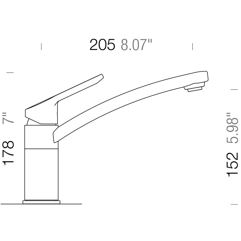 High Pressure Single Lever Monobloc Tap, Night