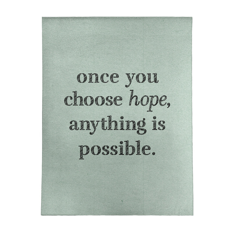 Tapis en chenille de polyester Quotes, Rectangle 5 pi x 7 pi