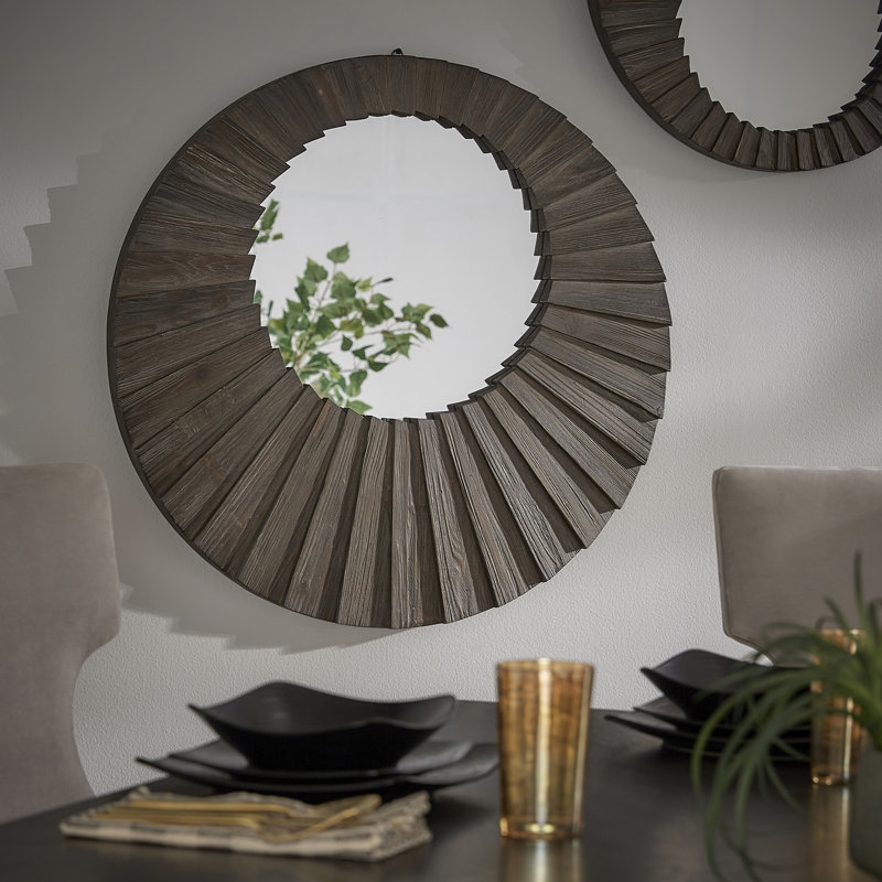 Miroir d'appoint Shumpert, 30,7 po x 30,7 po