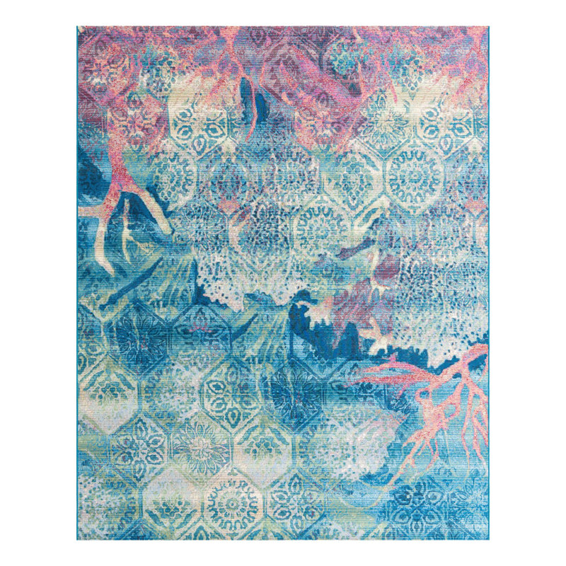 Multi Edgartown Indoor/Outdoor Modern Rug, Rectangle 7'10" x 10'