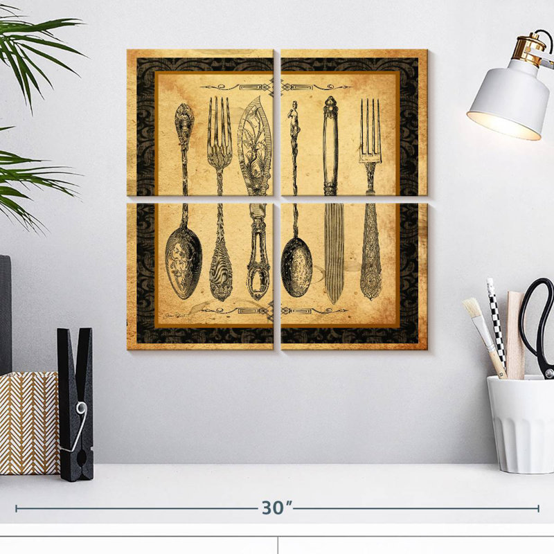 Yarlin Adriana Silverware Vignette, 18" H x 18" W