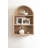 Wood Arched Wall Storage Shelf