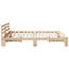 Bed Frame with Headboard Solid Pine Wood-2092905519-2092905528