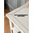 American-Style Solid Wood & Glass White Sideboard