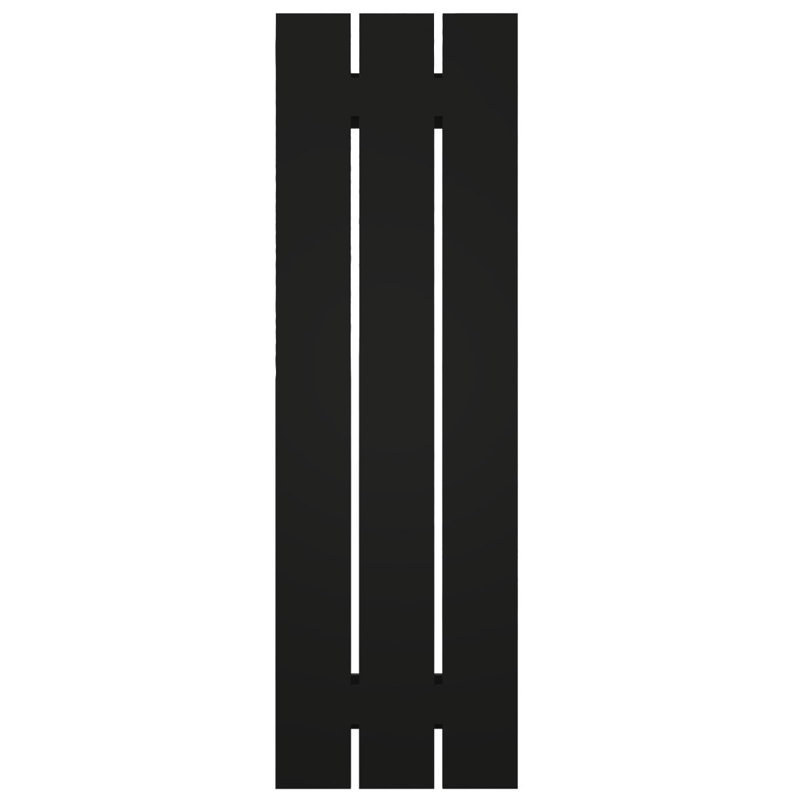 Volets en composite à deux planches espacées de 11 1/4 po x H 30 po EnduraCore, noir (par paire - quincaillerie non incluse)