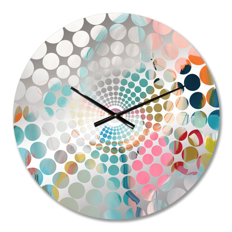 Horloge murale Hasko - Minimalisme abstrait, Petit