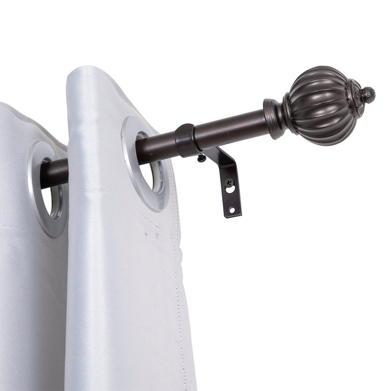 Spalding 3/4" Diameter Adjustable Width Curtain Rod, 28" - 48", Oil Rubbed Bronze