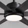 84" Black Ceiling Fan With Lights For Living Room, Remote Control And Quiet Reversible DC Motor