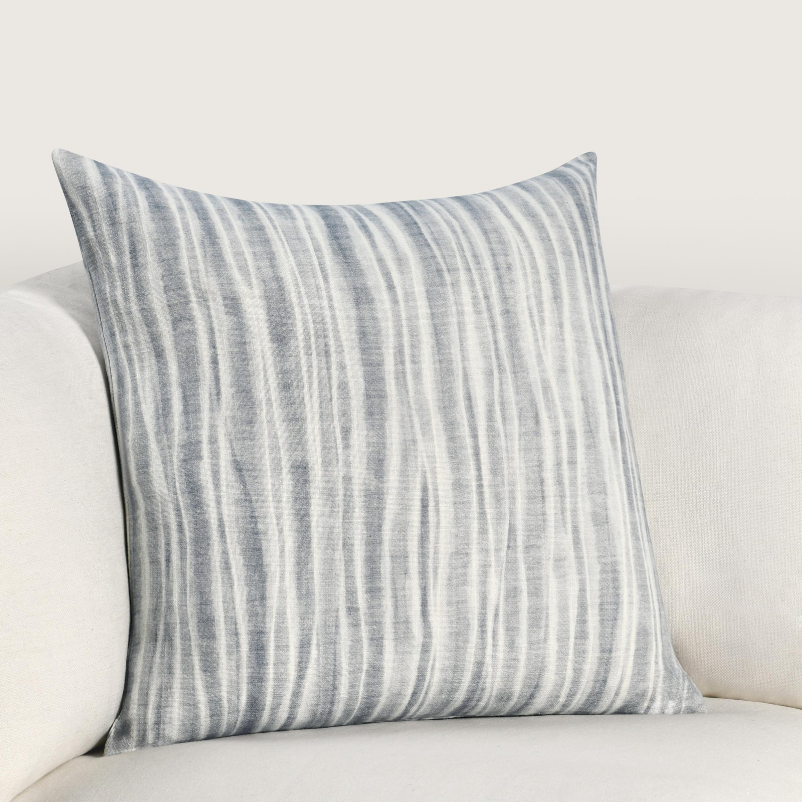 Holston 22" x 22" Cotton Throw Pillow, Blue