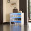 Armoire de rangement pour chaussures avec porte en verre