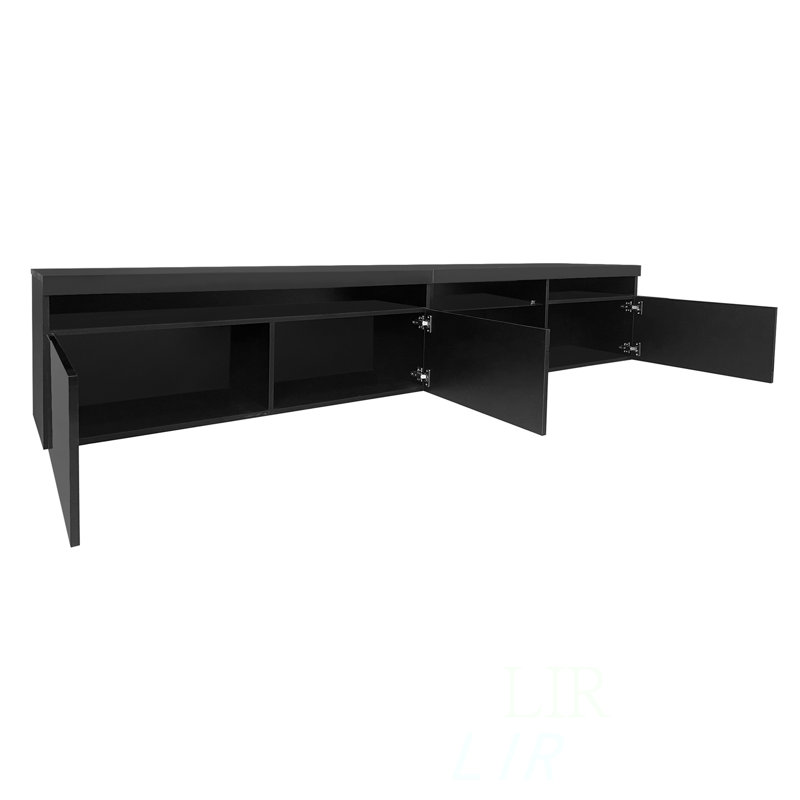 Console multimédia 94,5 po, Noir