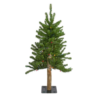 Arbre de Noël artificiel 3 pi avec lumières multiples Leiah