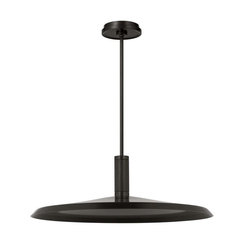 Saucer Direct 1 - Light LED Pendant, Bronze
