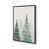 Encadrement ouvert, zinc vieilli