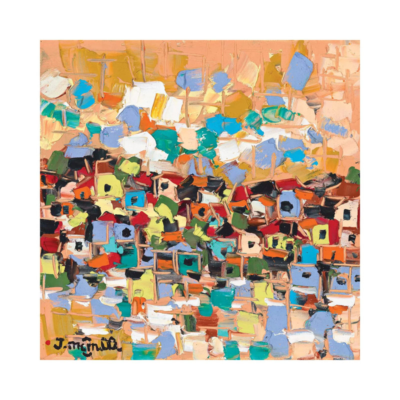 Bay Front by Joachim Mcmillan - Painting on Canvas, 30.48cm H x 30.48cm W x 1.9cm D, Wrapped Canvas