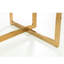Lula Glass Top Metal Base Dining Table