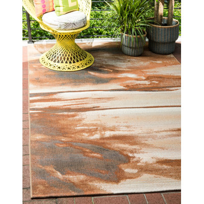 Skylar Washable Abstract Indoor / Outdoor Rug