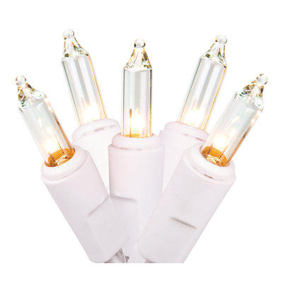 10-Count Multi-Color Mini Christmas String Light Set 7.5 ft White Wire
