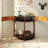 31.5" Solid Wood Console Table,unique Half Moon Design End Table With 2 Storage Drawers And Bottom Shelf-1989749636