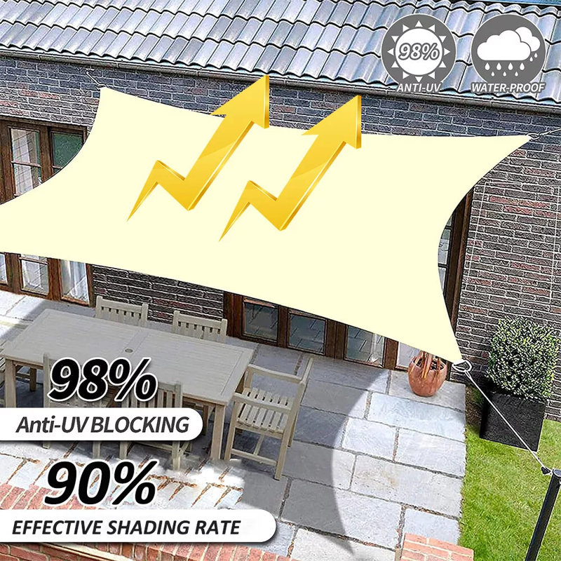 Auvent de patio pour voile de jardin Homeya