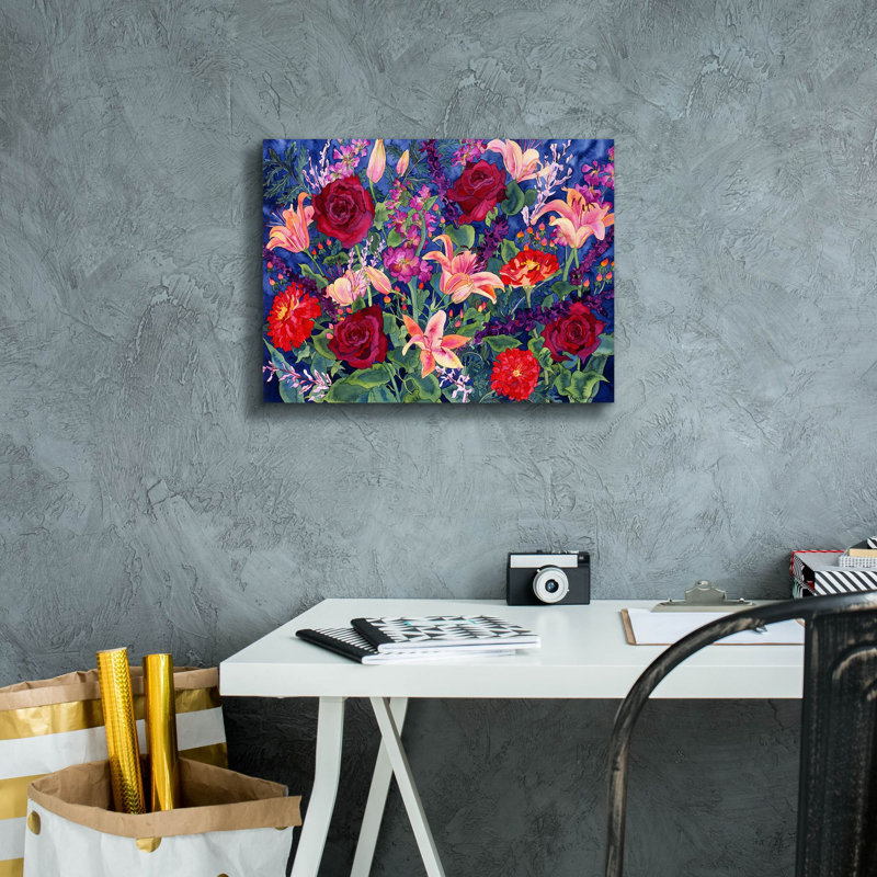 Danse de l'amour sur toile par Carissa Luminess, H 12 po x l 16 po x P 0,75 po