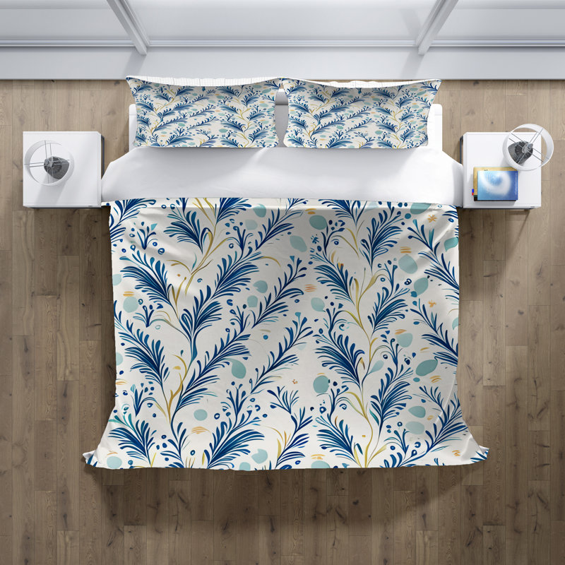 Ensemble de housse de couette , Housse de couette grand + 2 grandes taies décorat
