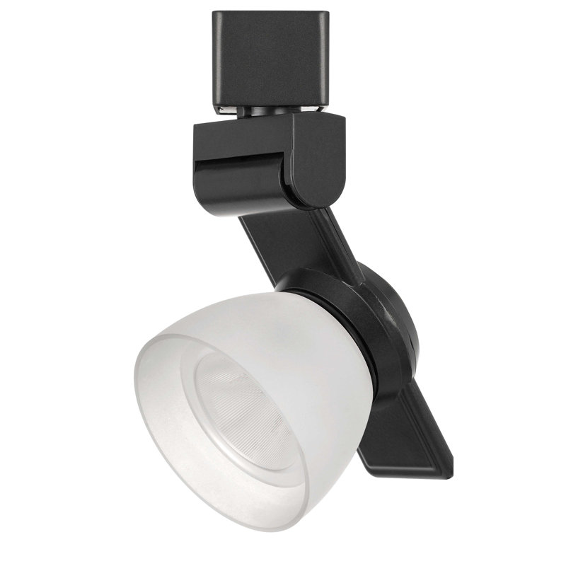 Led Track Fixture LED Adjustable Track Head, White Frost, Dark Bronze