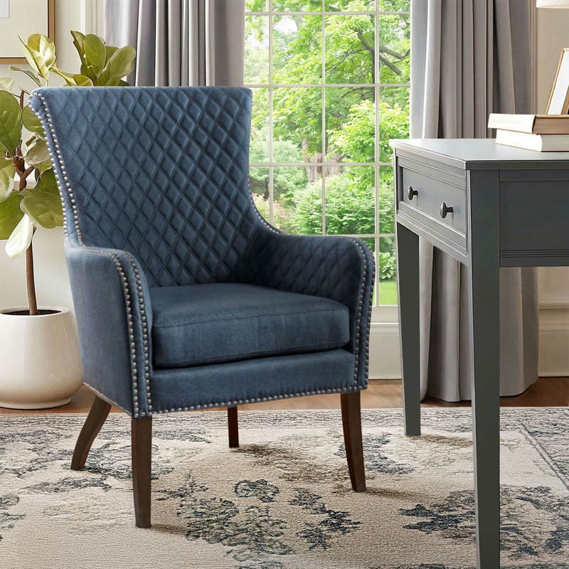 Chaise d'appoint Assael Mindy, Bleu foncé