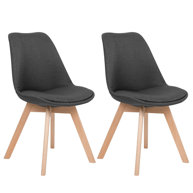 Otselic Upholstered Dining Chair, Dark Grey