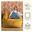 Natalia Velvet Armchair Bean Bag-63189119