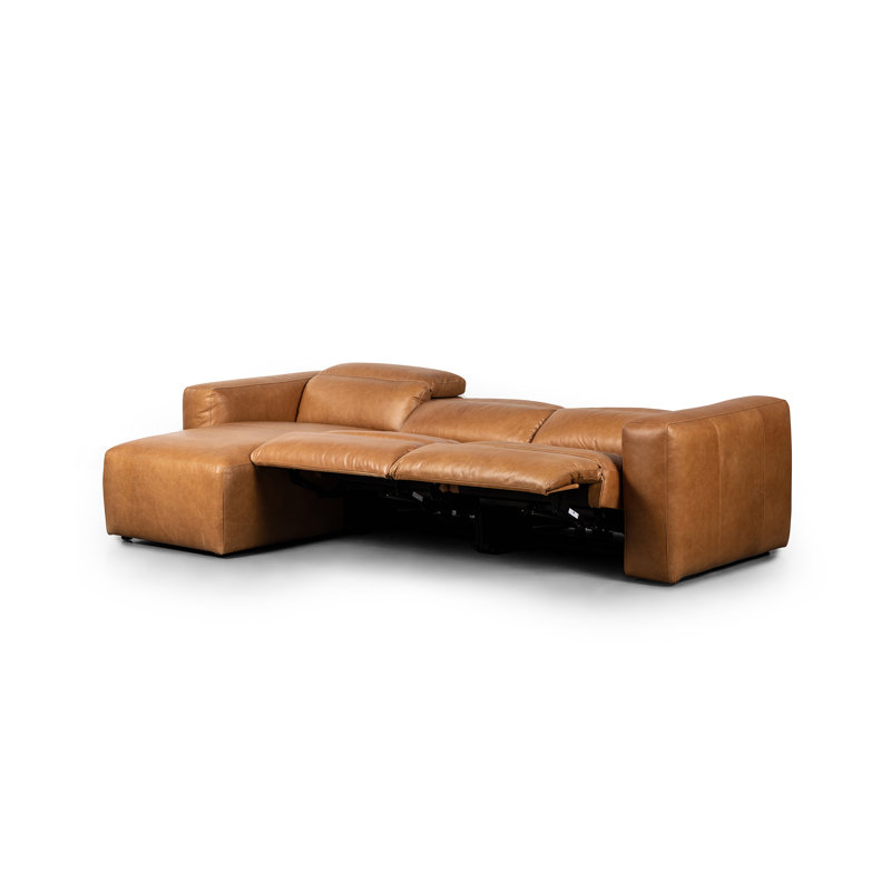 Radley Chaise Sectional, Left Hand Facing, Sonoma Butterscotch Top Grain Leather