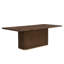 Table de salle à manger rectangulaire Mid-Century de 84 po avec plateau en placage de frêne Defeo - pour 6 à 8 personnes-114635986