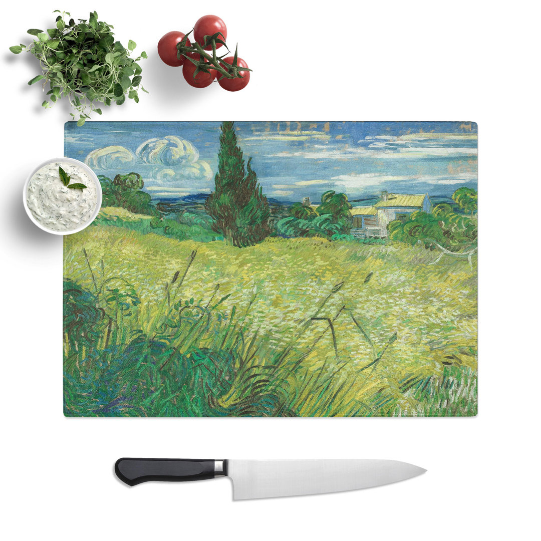 Field by Vincent Van Gogh Chopping Board
