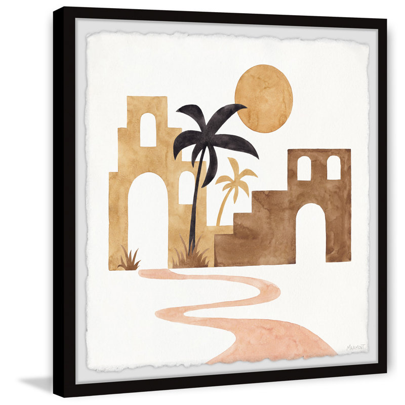 Stone Arch Castles - Single Picture Frame Painting, 45cm H x 45cm W x 3.81cm D