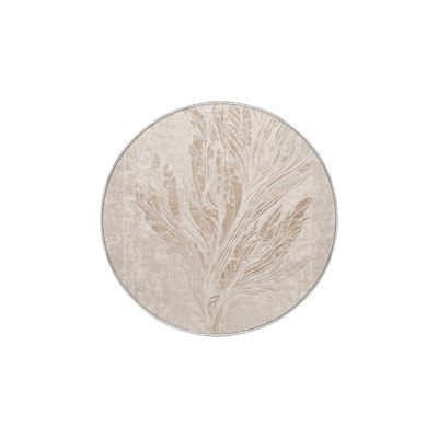 Machine Washable Beige Area Rug