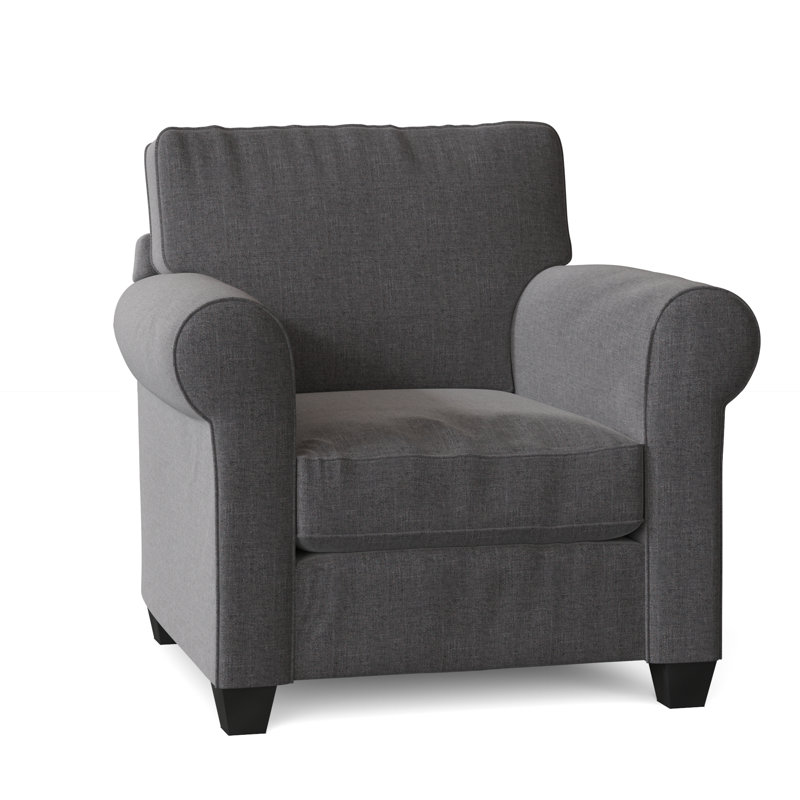 Fauteuil Putney, Tissage uni ardoise coulée Sunbrella®