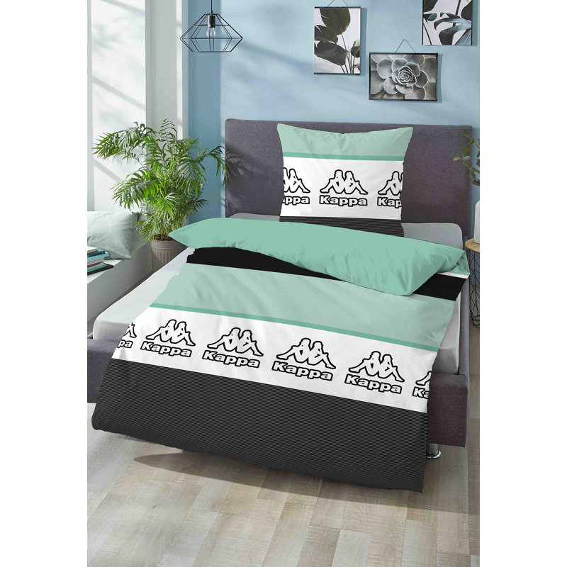 Cotton Striped Duvet Cover Set with Pillow Shams