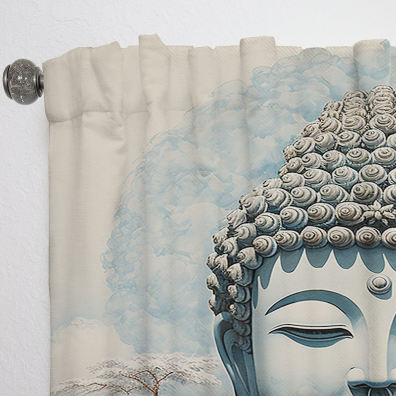 Vasko, chef-d'œuvre de la grande vague de Budha - Rideau de chef-d'œuvre - Velours obscurcissant - 1 panneau