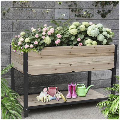 Jardinière en fer combinée pour l'extérieur - Ajoute du charme aux jardins, aux cours et aux terrasses